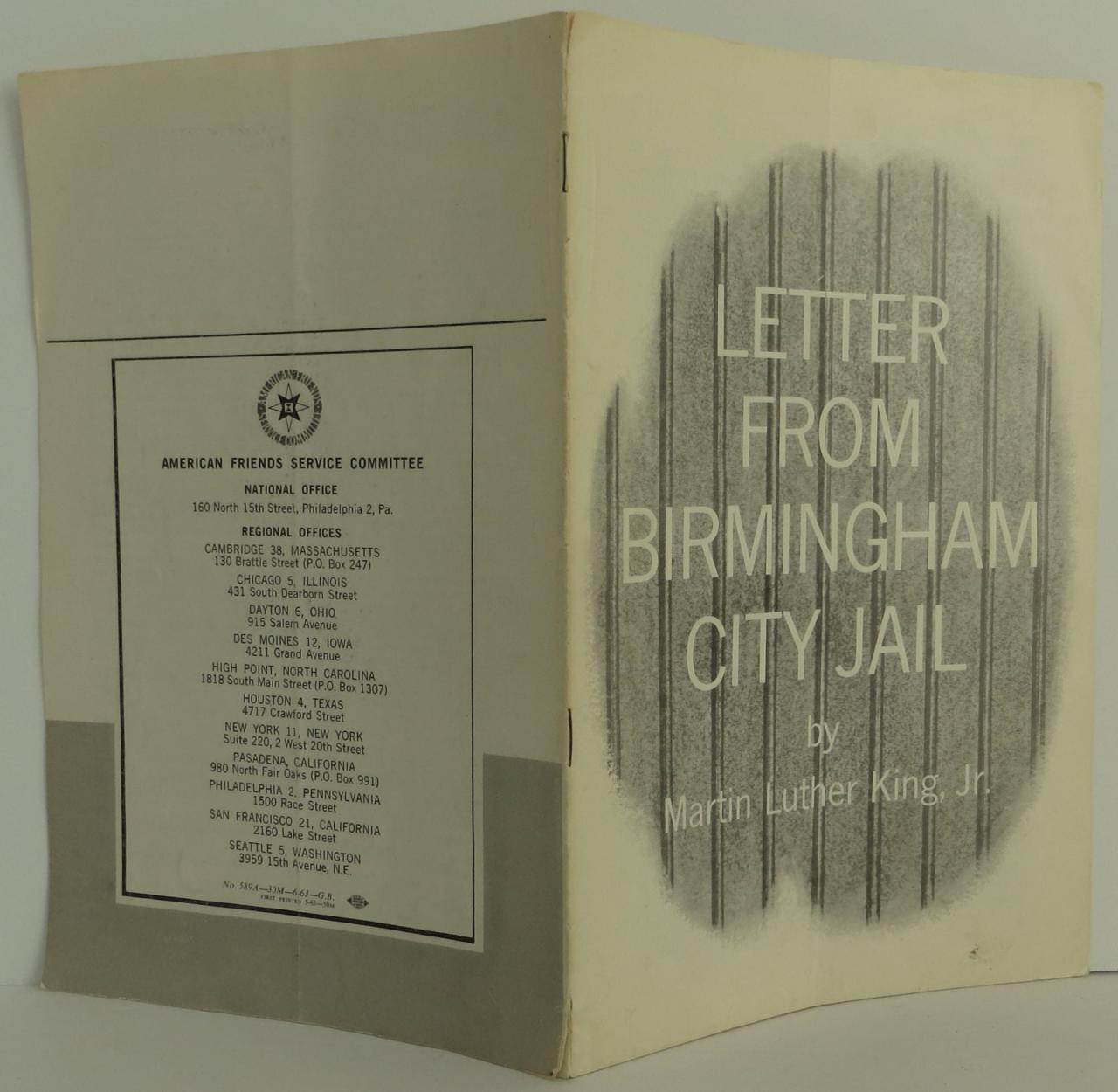 Literary devices in letter from birmingham jail