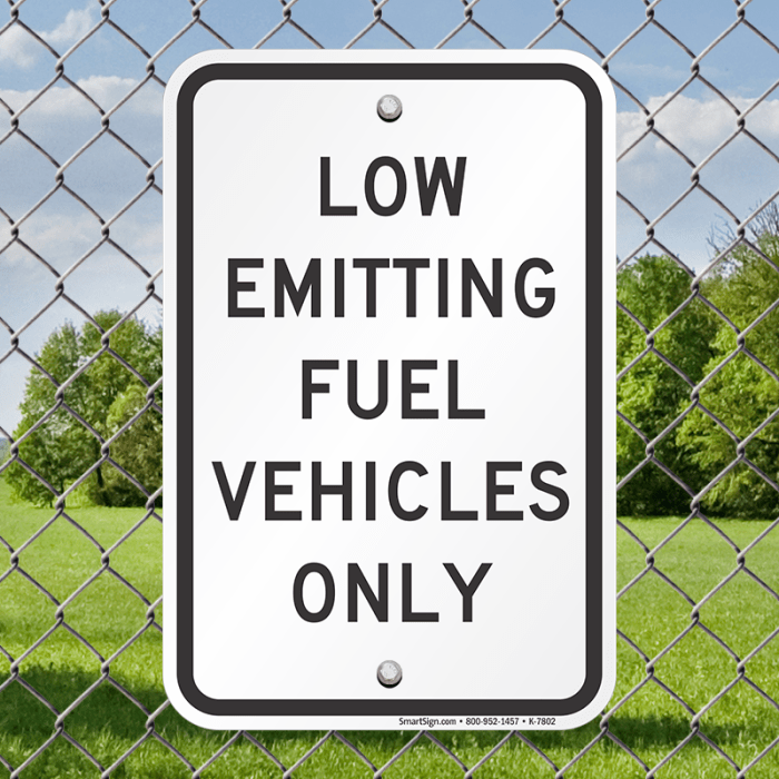 Sign parking efficient fuel pke reserved zoom